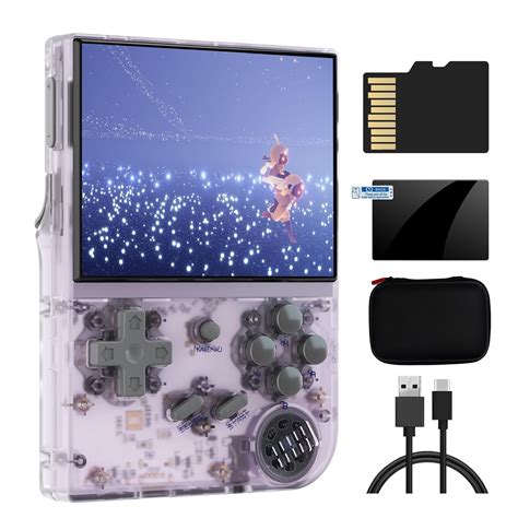 Buy RG35XX Dual OS Retro Handheld Console Linux Garlic 64G TF Card 6831 ...
