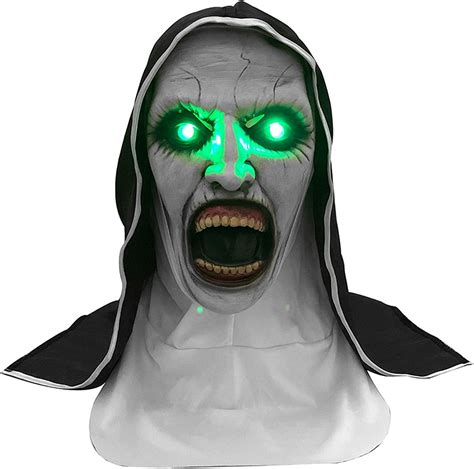 The Nun Scary Latex Mask Horror Led Light Up Masks | Ubuy India