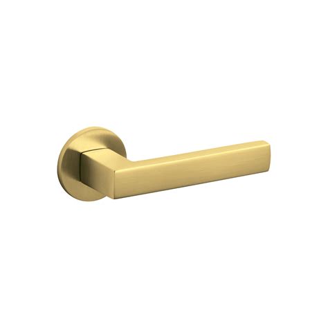 Planet lever round rose satin brass | Handles Inc Cape Town