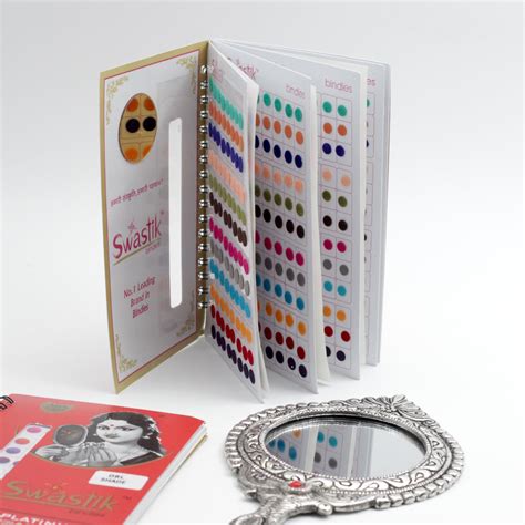 Round Multicolour Plain Velvet Bridal Bindis Sticker Kumkum Spiral Boo ...