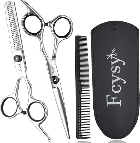 Hair Scissors Thinning Shears Hairdressing, Fcysy Hair Cutting Set ...