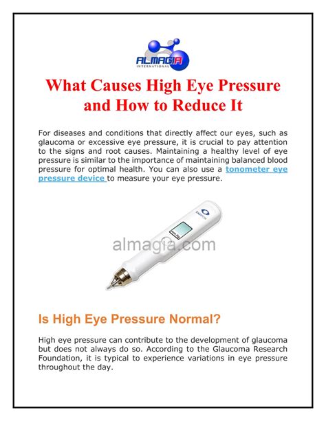 PPT - What Causes High Eye Pressure and How to Reduce It PowerPoint Presentation - ID:12113402