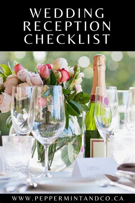 Free Printable Wedding Reception Checklist 的图像结果