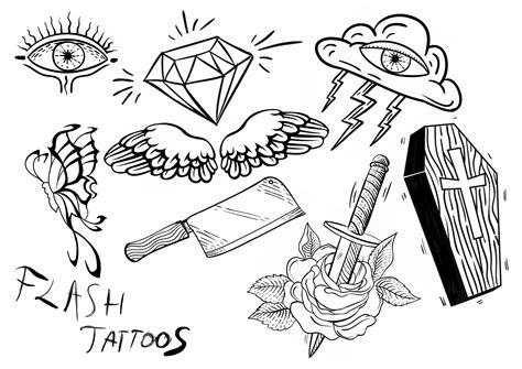 Simple Flash Tattoo Designs
