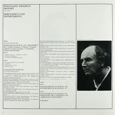 Mozart-Edition 4. Serenaden und Divertimenti – Bertelsmann Vinyl Collection