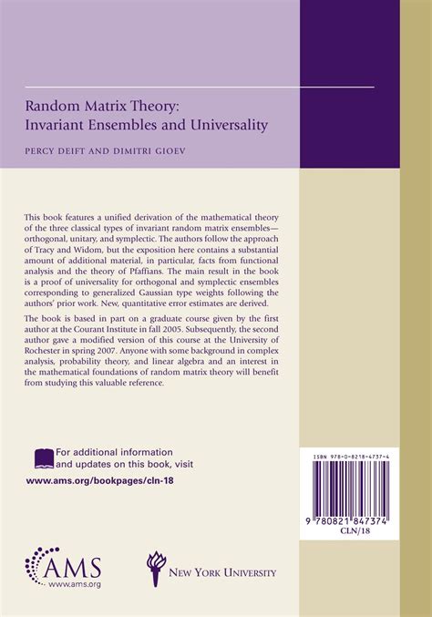Random Matrix Theory: Invariant Ensembles and Universality
