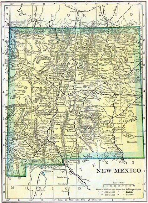 1910 New Mexico Census Map – Access Genealogy