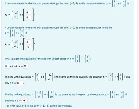Image result for Line through Point Parallel to Vector