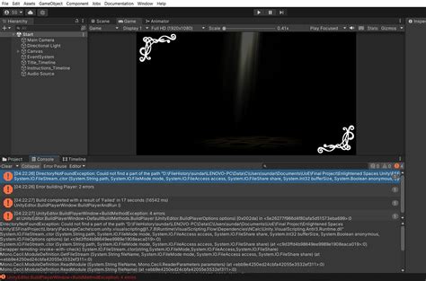 Project Not Valid Unity 的图像结果