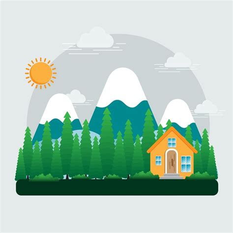 Rural reverie a vector portrait of countryside charm | Premium Vector