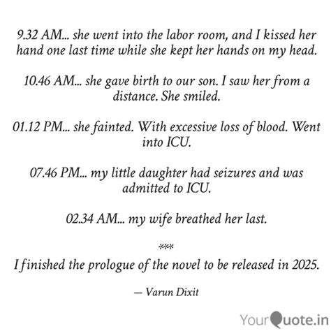 9.32 AM... she went into ... | Quotes & Writings by Vishnupad Sahoo ...