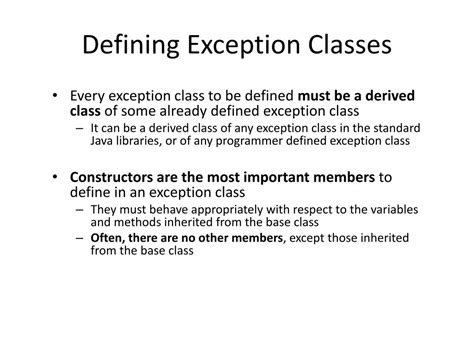 Exception Class Java 的图像结果