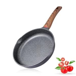 Buy Yagzon Nonstick Frying Pan Skillet, 8-Inch Non Stick Granite Egg ...