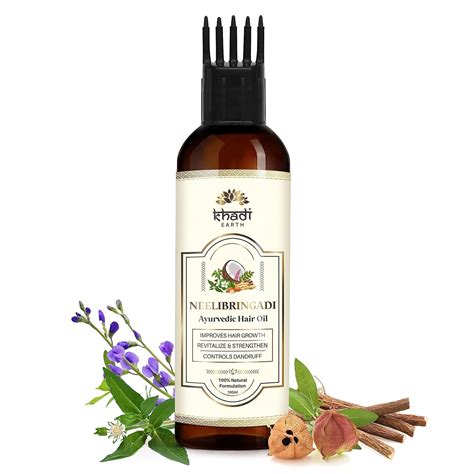 Buy Khadi Earth Neelibringadi Hair Oil with Bhringraj, Neeli ...