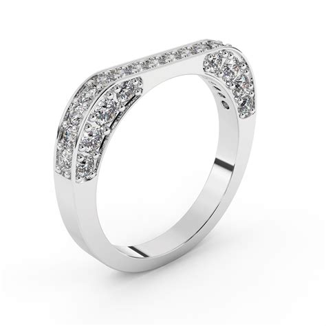 Shimmy Studded Hoop Ring - Silver Charm | Silky Silver