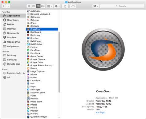 Software-update: CrossOver 24.0.0 - Computer - Downloads - Tweakers