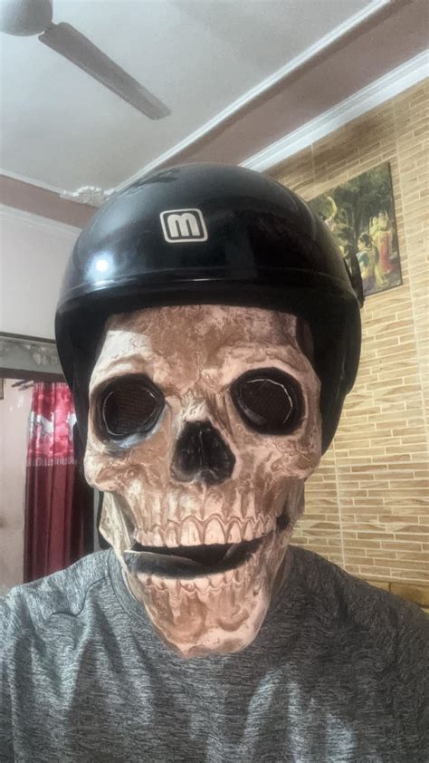 Buy MYADDICTION Skull mask Movable Mouth Full Face Scary for Adult ...