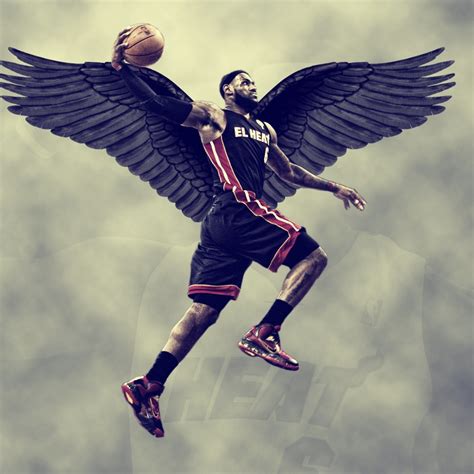 1440x1440 lebron james, miami heat, wings 1440x1440 Resolution ...