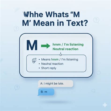 What Does M Mean in Text? Full Slang Explanation & Usage Guide