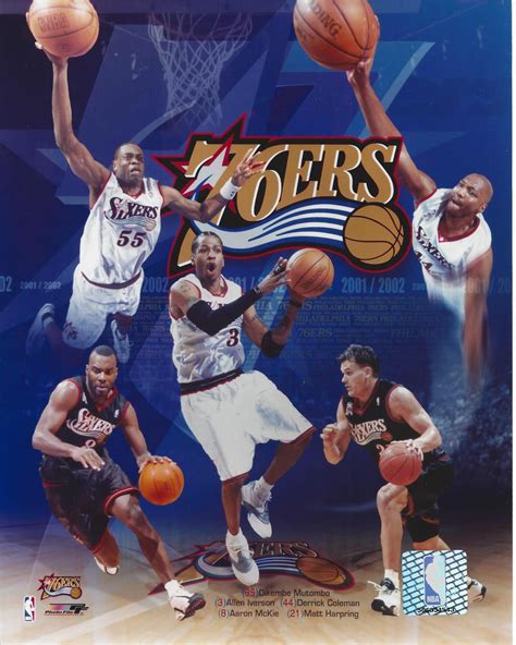 Philadelphia 76ers 2001/2002 Team 8x10 Photo - BiggSports