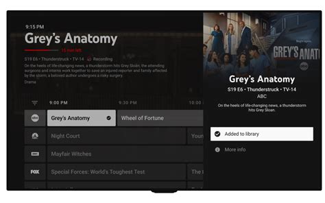 YouTube TV Program Guide 的图像结果
