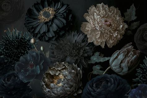 Dark Moody Floral Wallpaper at Oscar Levy blog