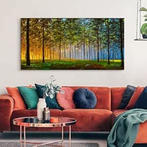 PAPER PLANE DESIGN Large Framed Nature and Wildlife Painting for Wall ...