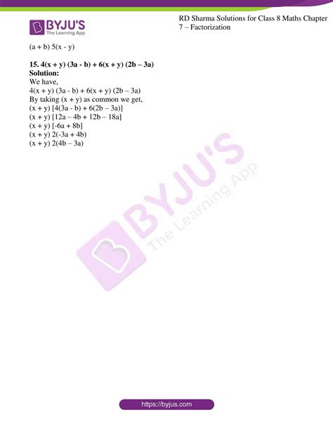 Image result for PDF of Factorization Chapter Notes of Class 8 Th