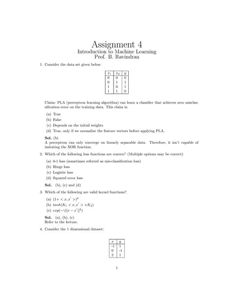 Assignment 04 - nptel assignmment - Assignment 4 Introduction to ...