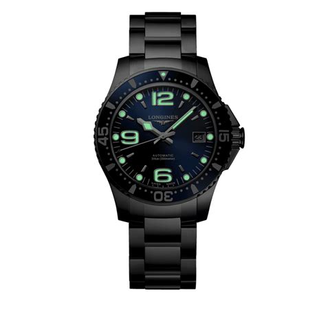 HYDROCONQUEST Automatic, Stainless Steel, Sunray Blue Dial, Bracelet ...