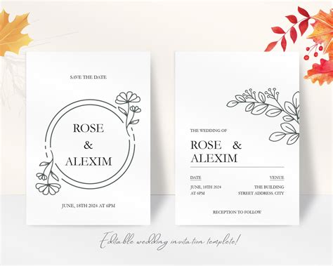Editable Invitations 的图像结果