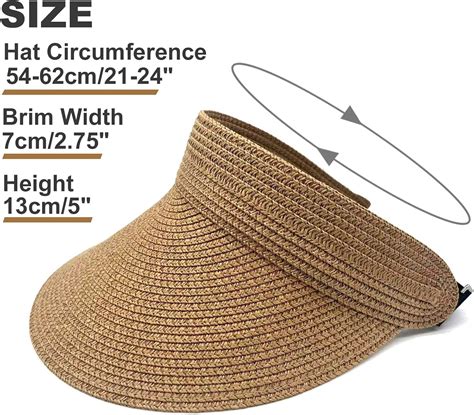 Buy 2 Pack Sun Golf Visor Hats for Women, Adjustable Retractable Brim ...