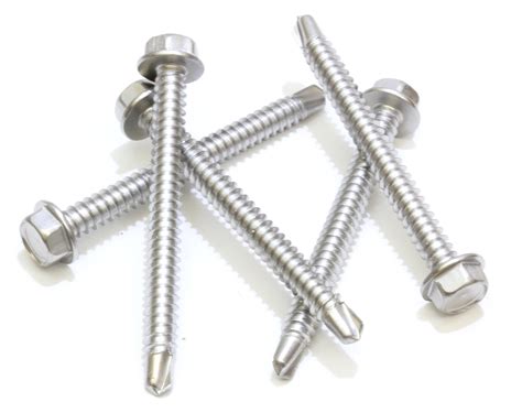 Snapklik.com : No 14 X 3 Stainless Hex Washer Head Self Drilling Screws