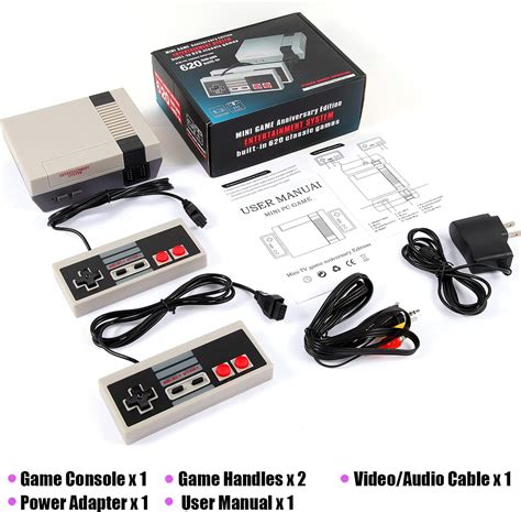 Buy Retro Game Console – Classic Mini Retro Game System Built-in 620 ...