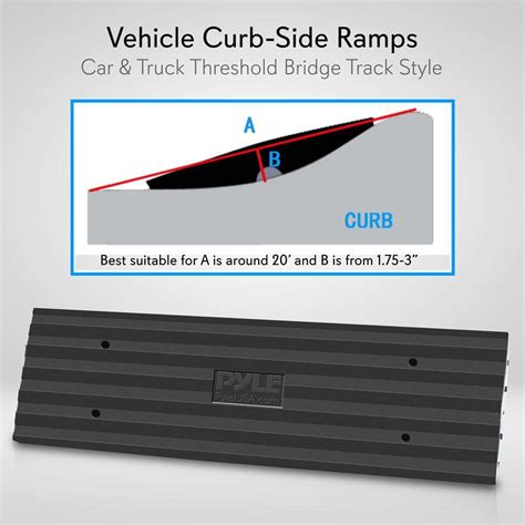 Buy Car/Truck Curb Ramps Driveway Rubber Threshold Car Curb-Side ...