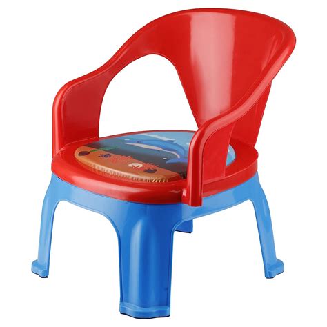 3974 Plastic Baby Chair with Soft Cushion & Sound Whistle for Kids - M ...