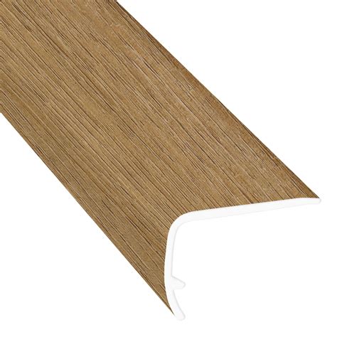 Pompano Pine 94in. Vinyl Overlapping Stairnose | Floor and Decor