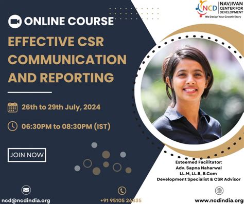Effective CSR Communication and Reporting, July 26 to July 28 | Online ...