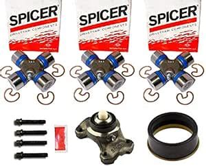 Complete 1310 CV Double Cardan Driveshaft Rebuild Kit - (3) 5-153x U ...