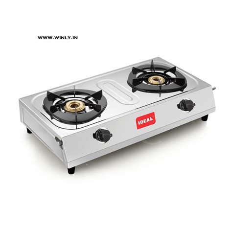 Ideal Ever Stainless Steel LPG Gas Stove – 2 Burner
