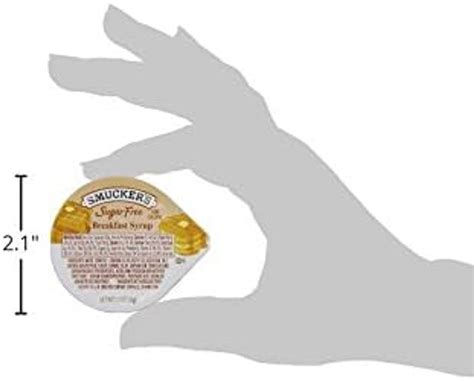 Smucker's Sugar Free Convenient Breakfast Syrup 1.1 oz. Portion Cup ...