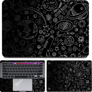 dzazner Fullbody 4 in 1 Precision Cut Laptop Skin Wrap (Top, Bottom ...