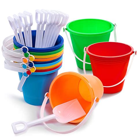 Snapklik.com : Sloosh 12 Sets Sand Buckets
