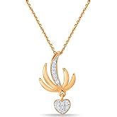 Mia by Tanishq 18 Kt Rose Gold Diamond Pendant For Women : Amazon.in ...