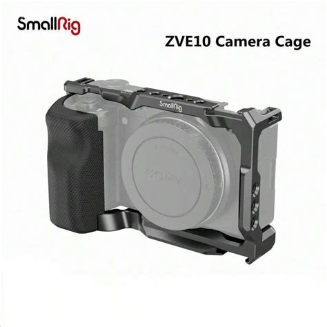 إطار صندوق الكاميرا من سمولريج مع مقبض ل Zve10 مزود بمقبض سيليكون ولوحة ...
