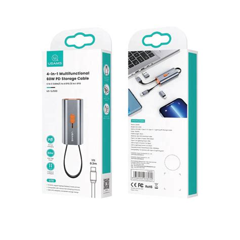 USAMS US SJ560 4 IN 1 Multifunctional Cable (Demo Unit) | Concept Kart