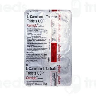 Carniglo 500 MG | Order Carniglo 500 MG Tablet Online at Truemeds