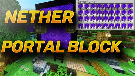 Image result for How to Get a Nether Portal Block Java