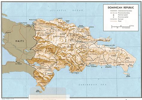Mapa de la República Dominicana Mapa Físico, Geográfico, Político ...