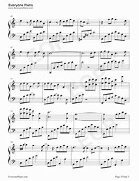 囚鸟-原版五线谱预览3-钢琴谱文件（五线谱、双手简谱、数字谱、Midi、PDF）免费下载